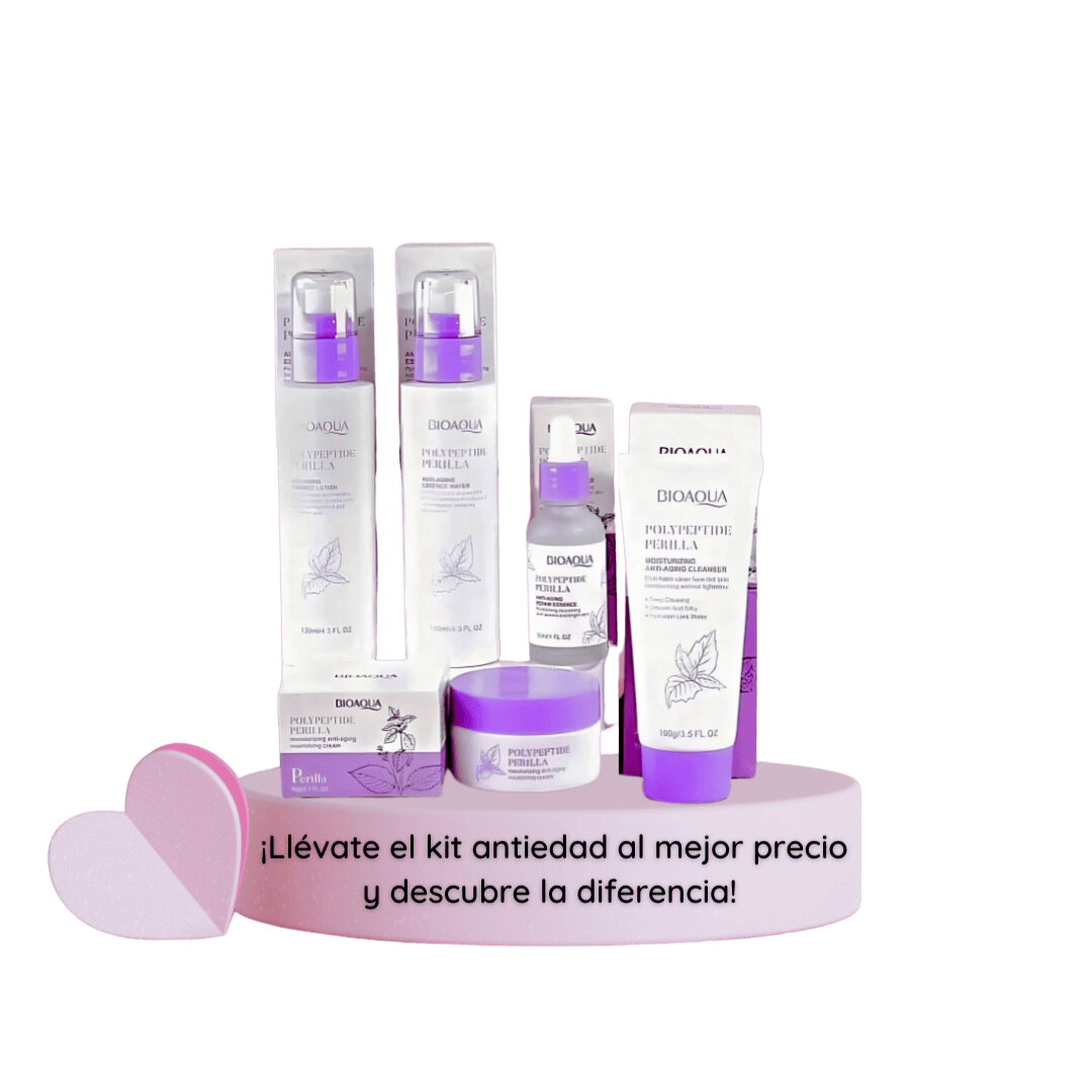 Kit de Polipéptidos y Perilla BIOAQUA (5 Productos)