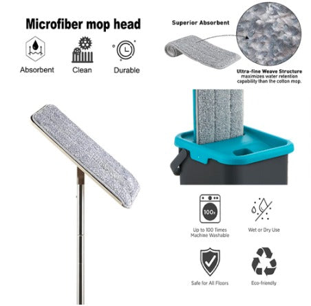 Trapeador Con Balde Escurridor Spin Mop