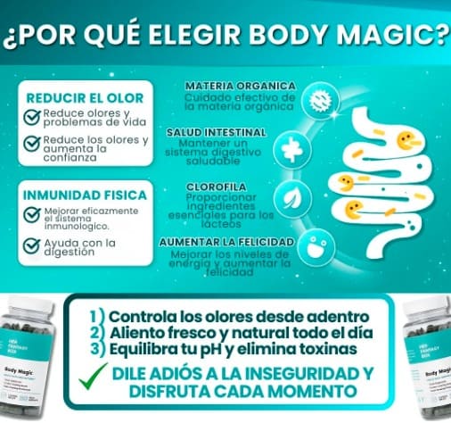 Clorofila Body Magic 2x1 (Paga 1 Lleva 2 frascos)