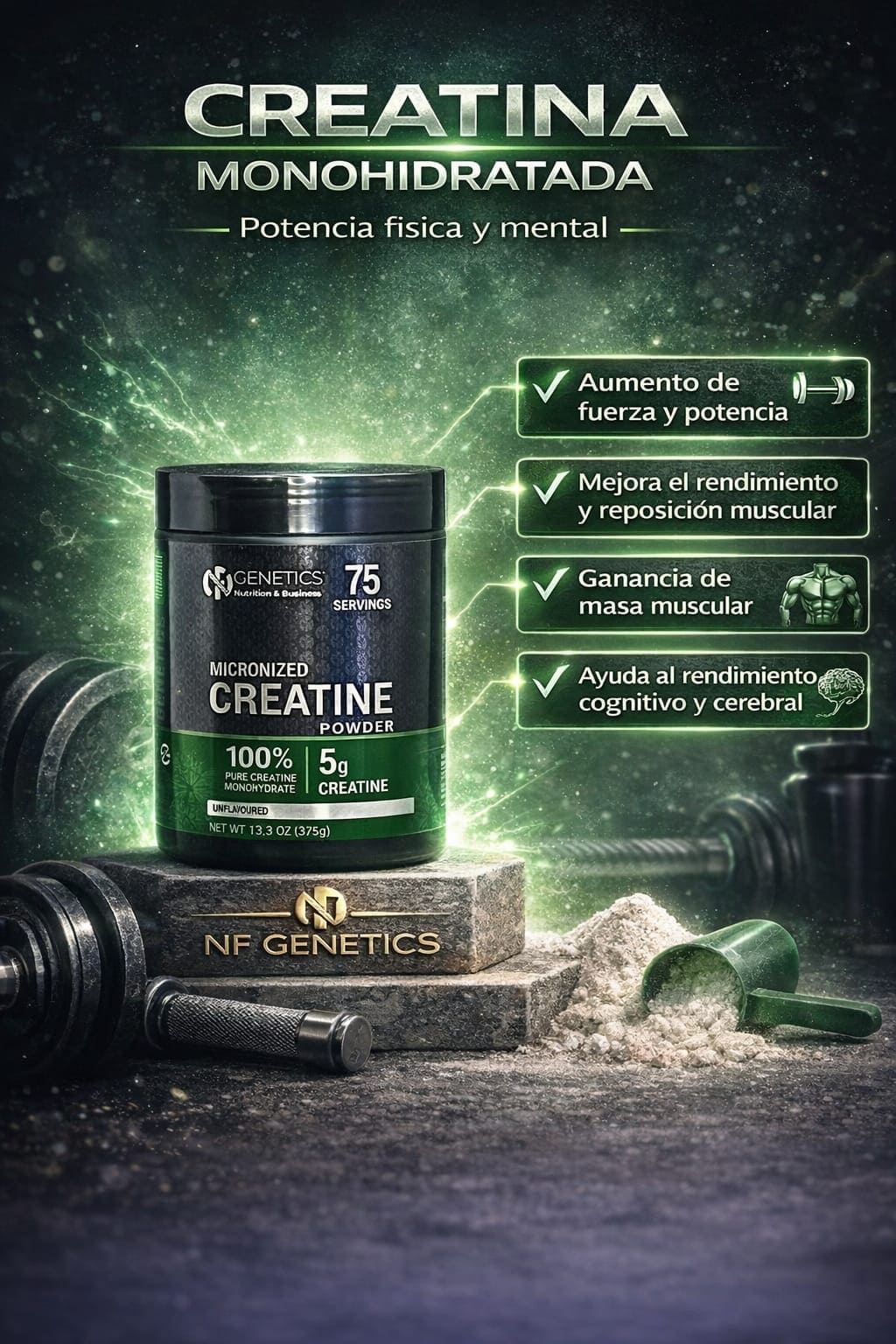 Proteina Femfit + Creatina Monohidratada