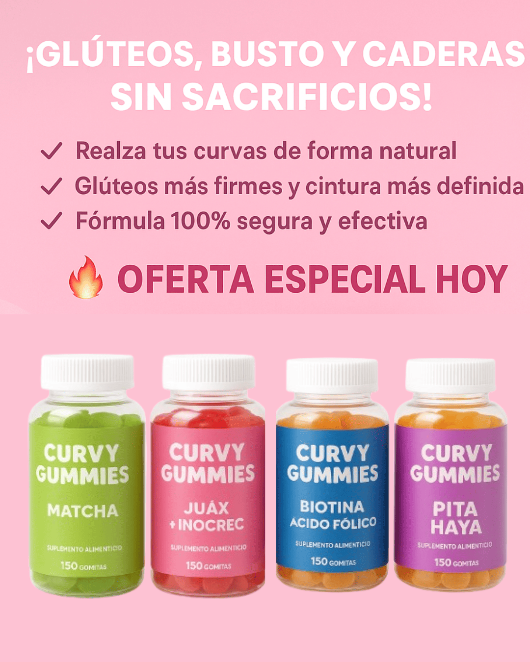 Curvy Gummies x 4 frascos 💖