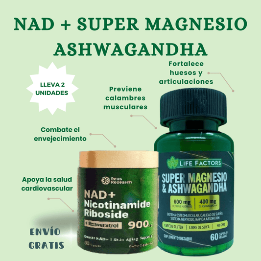 NAD + Super Magnesio - Ashwagandha