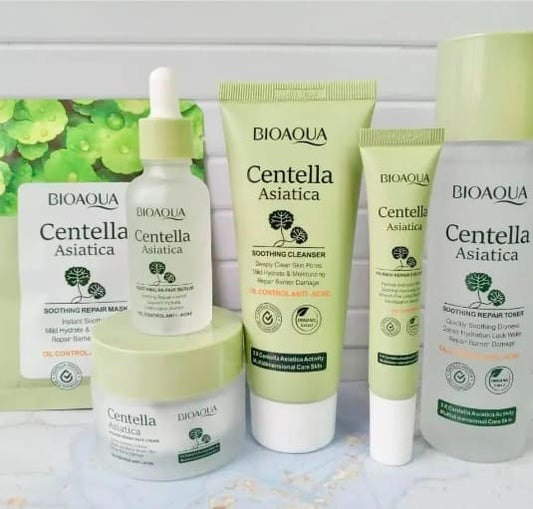 Kit x 5 Rutina Facial Extracto De Centella Asiatica Bioaqua