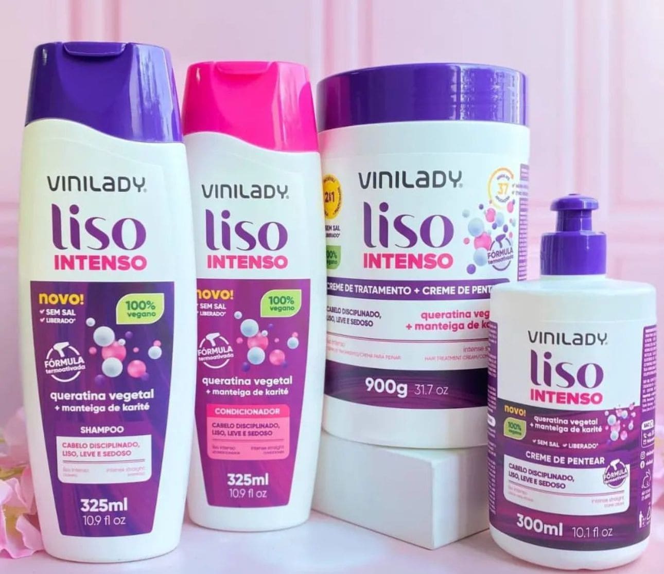 Kit Completo Para Cabello Lisos x 4